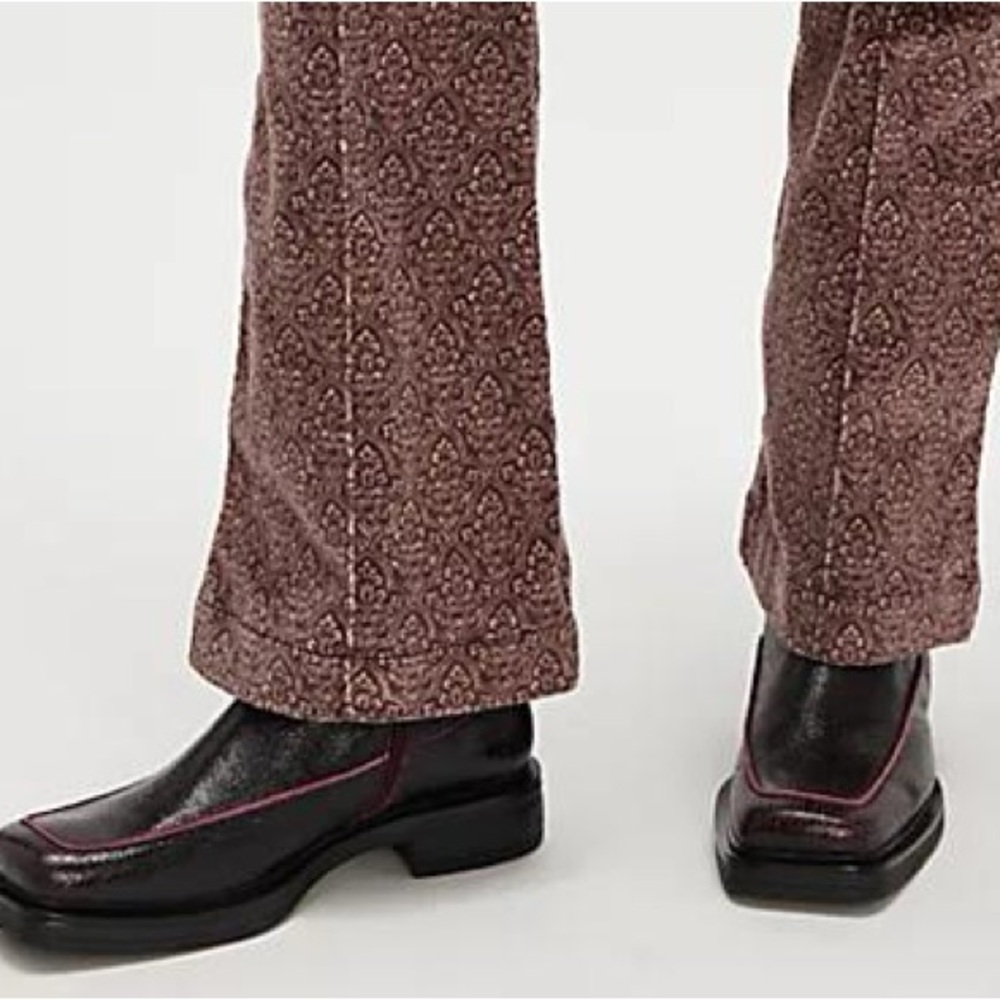 Free People distressed Black purple leather Boots - Picture 4 of 12